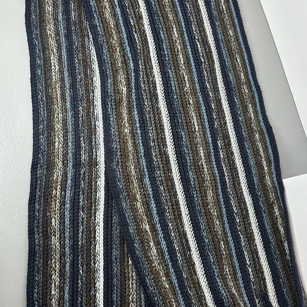 Johnston & Murphy Multicolor Striped Scarf